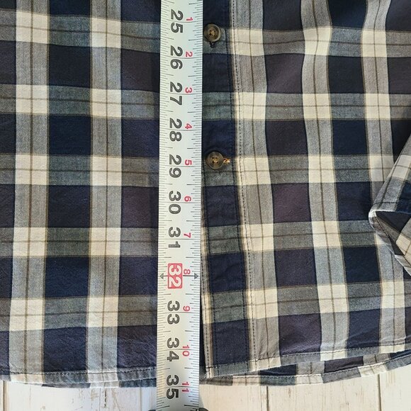 Carhartt Men's Loose Fit Midweight Chambray Long-Sleeve Plaid Shirt L Tall NEW - Picture 7 of 8